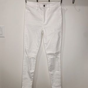 AE White Super Hi-Rise Jegging